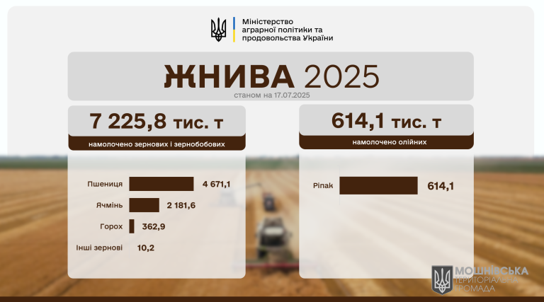 Українські аграрії зібрали понад 10 млн тонн зернових та зернобобових культур Українські аграрії зібрали понад 10 млн тонн зернових та зернобобових культур