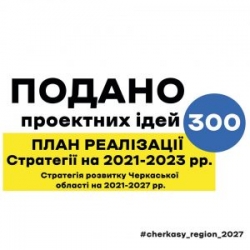 До Плану реалізації Стратегії розвитку області-2023 подали 300 проектних ідей